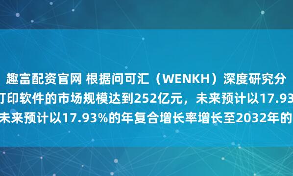 趣富配资官网 根据问可汇（WENKH）深度研究分析，2025年全球按需打印软件的市场规模达到252亿元，未来预计以17.93%的年复合增长率增长至2032年的800亿元